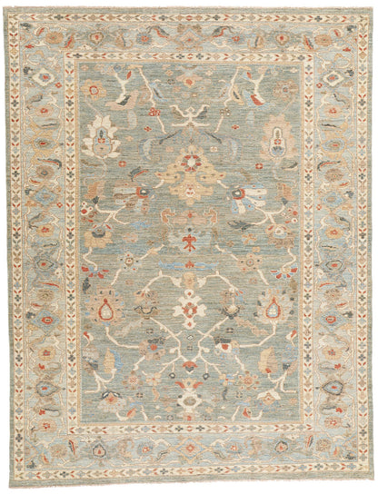 8 x 10 Modern Blue Persian Sultanabad Rug 78893