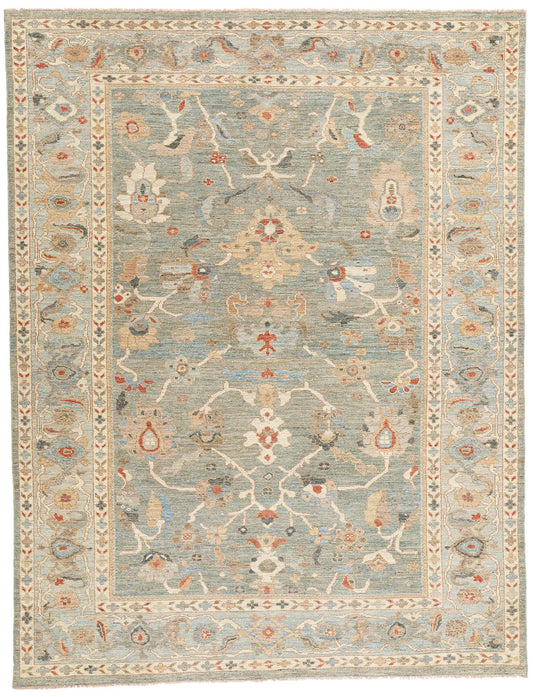 8 x 10 Modern Blue Persian Sultanabad Rug 78893