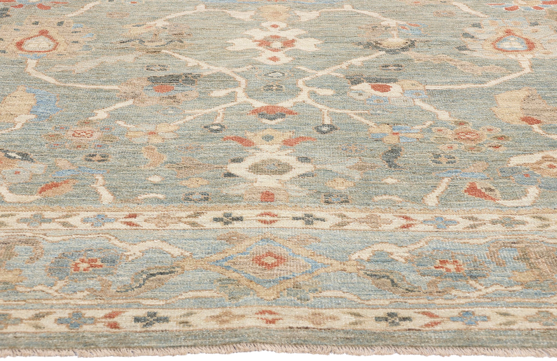 8 x 10 Modern Blue Persian Sultanabad Rug 78893