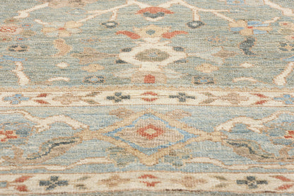 8 x 10 Modern Blue Persian Sultanabad Rug 78893