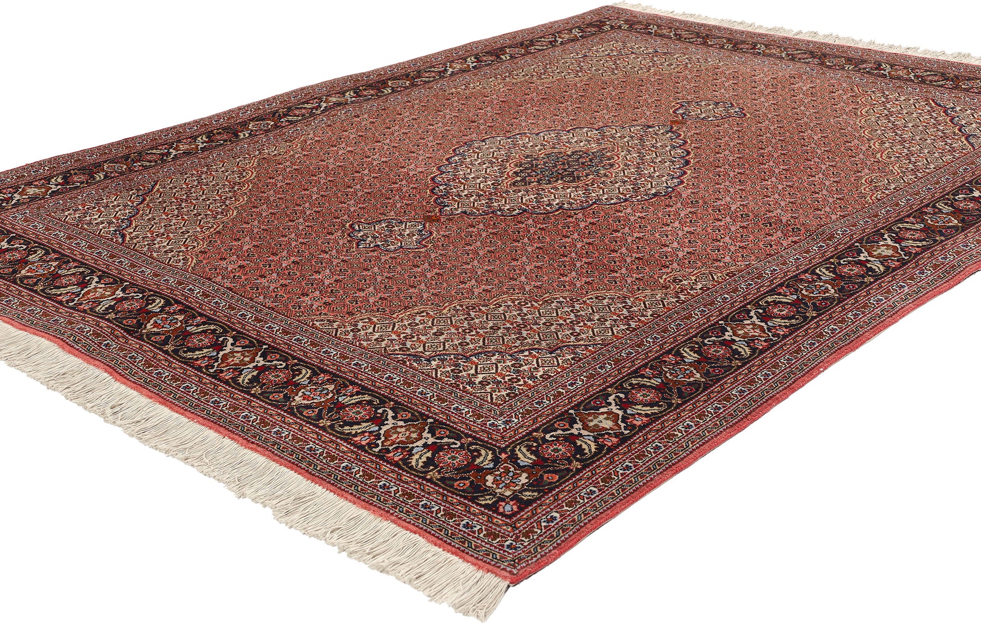 5 x 7 Vintage Persian Mahi Tabriz Rug 77000