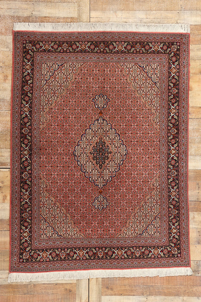 5 x 7 Vintage Persian Mahi Tabriz Rug 77000