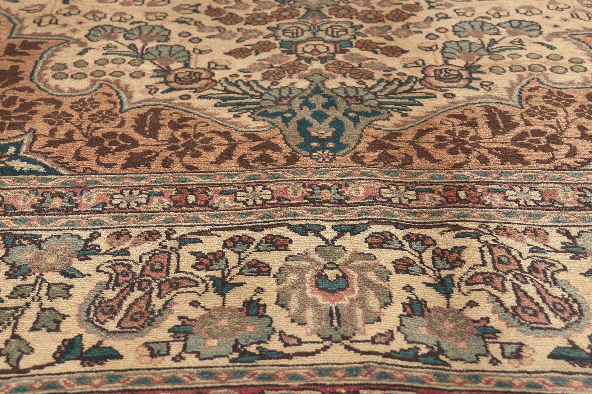 8 x 11 Vintage Persian Tabriz Rug 76476