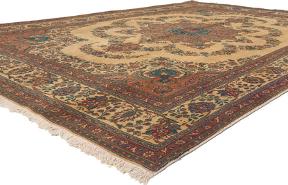8 x 12 Vintage Persian Tabriz Rug 76361