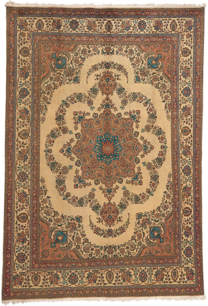 8 x 12 Vintage Persian Tabriz Rug 76361