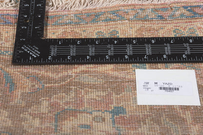8 x 11 Vintage Persian Yazd Rug 76457