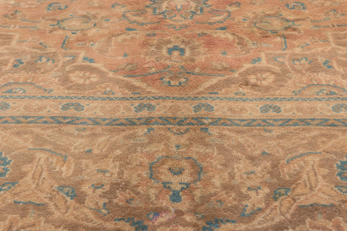 8 x 11 Vintage Persian Yazd Rug 76457