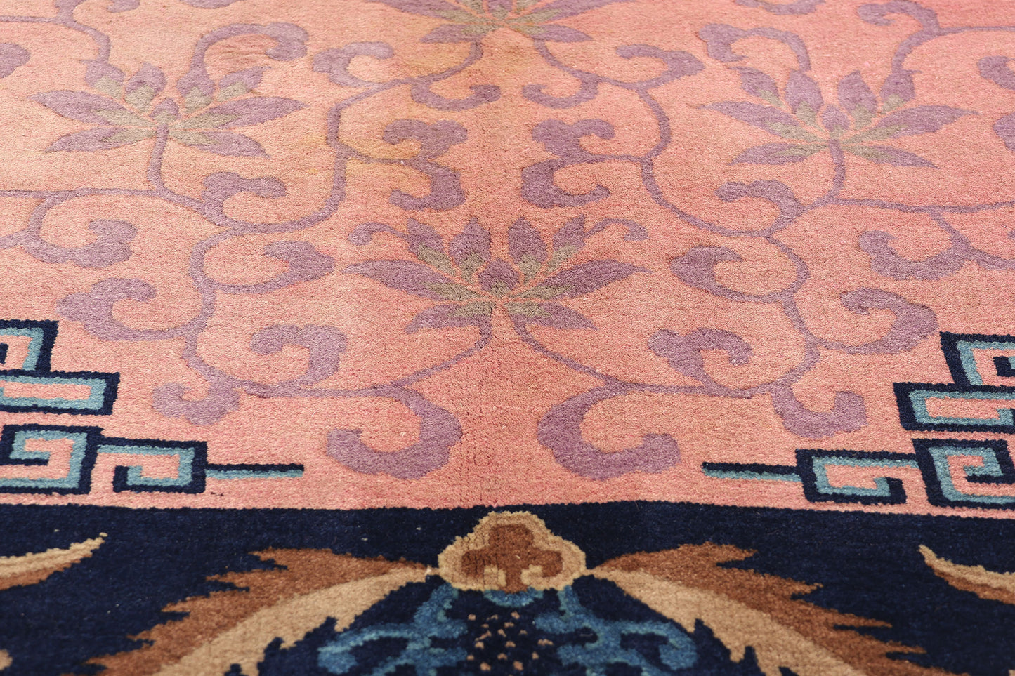 5 x 8 Antique Pink Chinese Art Deco Rug 78184