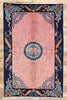 5 x 8 Antique Pink Chinese Art Deco Rug 78184