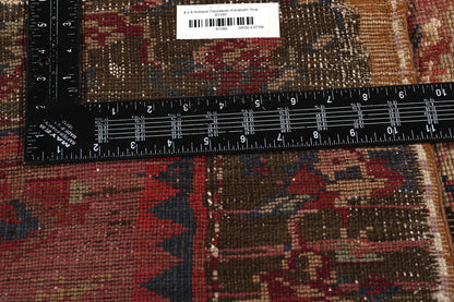 4 x 8 Antique Caucasian Karabagh Rose Rug 61160