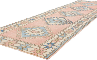 3 x 10 Vintage Pink Turkish Oushak Rug 53928