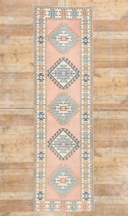 3 x 10 Vintage Pink Turkish Oushak Rug 53928