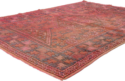 4 x 6 Vintage Pink Turkish Oushak Rug 53898