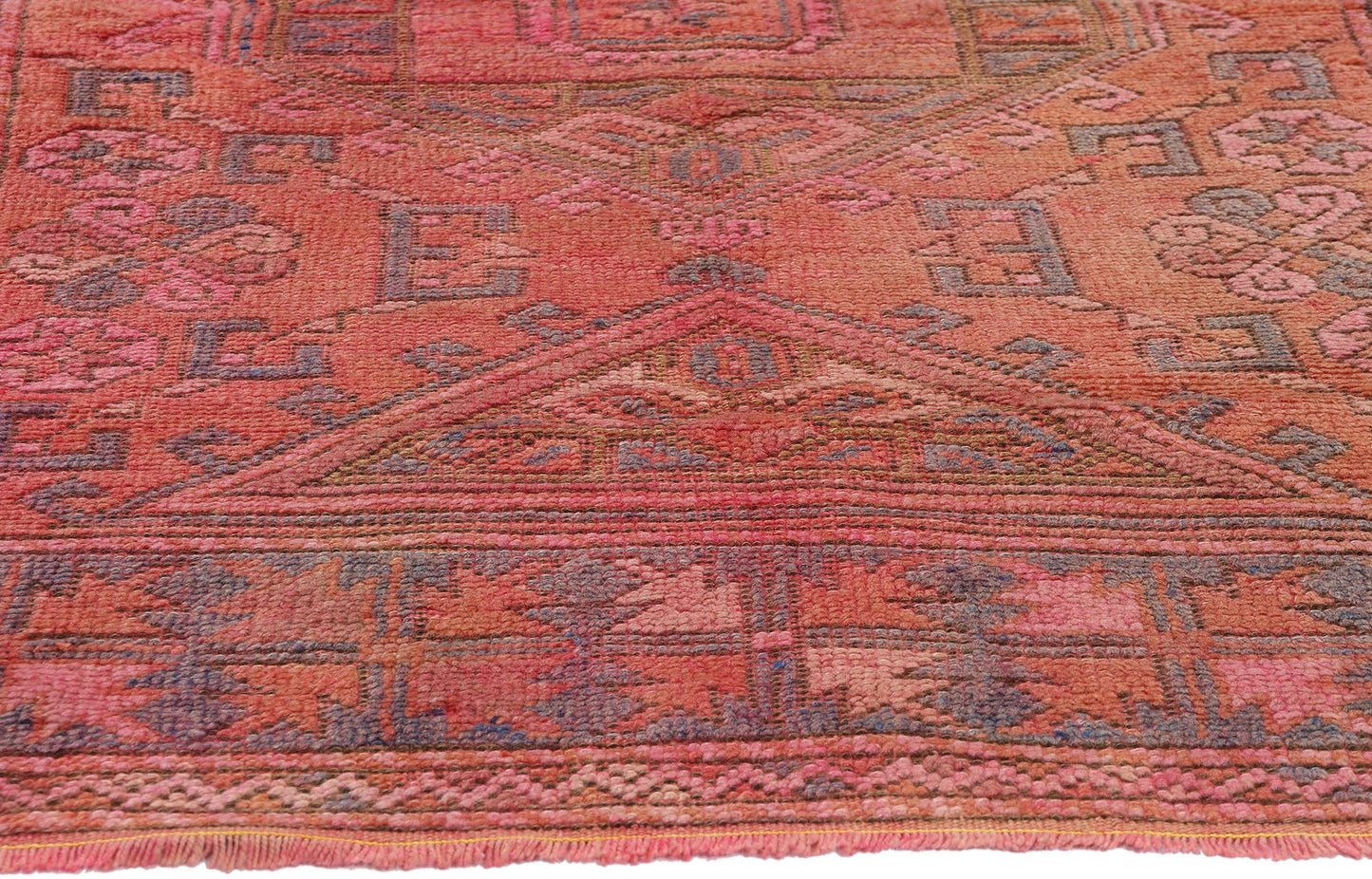4 x 6 Vintage Pink Turkish Oushak Rug 53898