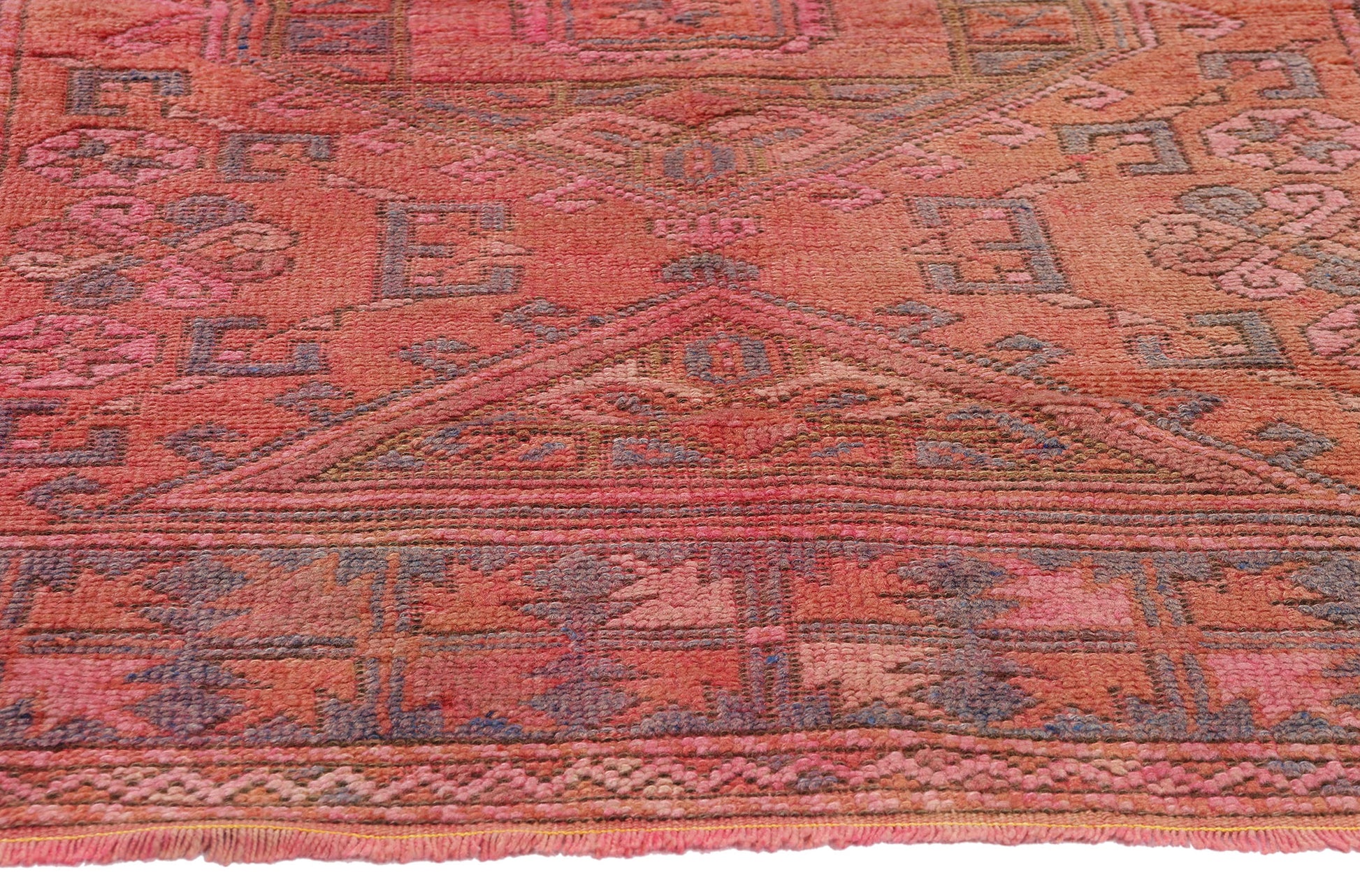 4 x 6 Vintage Pink Turkish Oushak Rug 53898