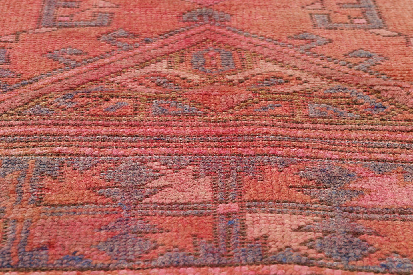 4 x 6 Vintage Pink Turkish Oushak Rug 53898