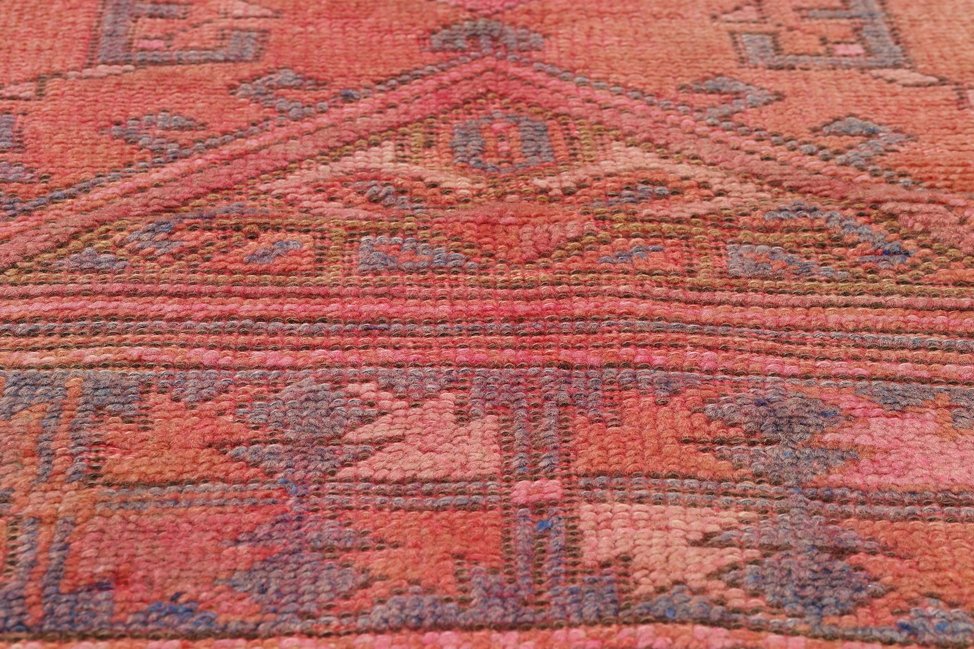 4 x 6 Vintage Pink Turkish Oushak Rug 53898