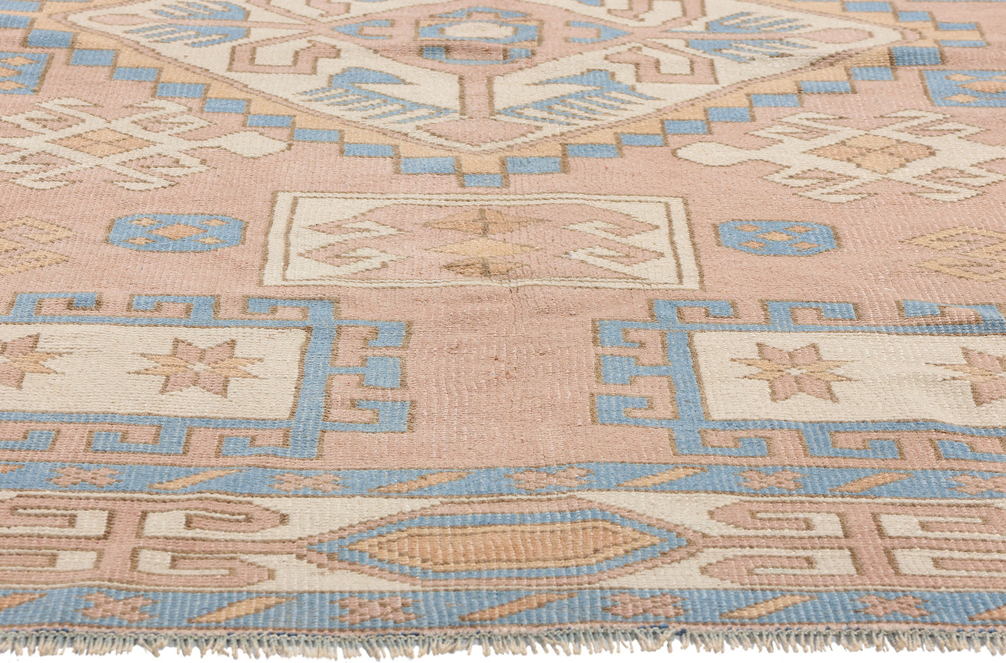 5 x 7 Vintage Pink Turkish Oushak Rug 53925