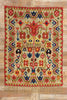 5 x 6 Vintage Finnish Porin Tienoot Ryijy Rug 78268