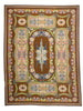16 x 21 Antique Portuguese Needlepoint Arraiolos Rug 77321