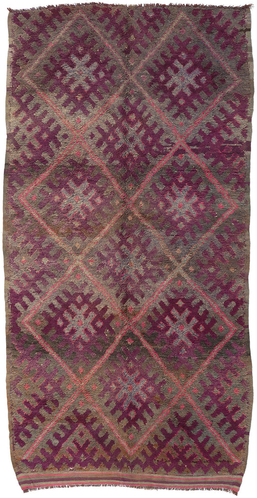 6 x 12 Vintage Purple Beni MGuild Moroccan Rug 20743