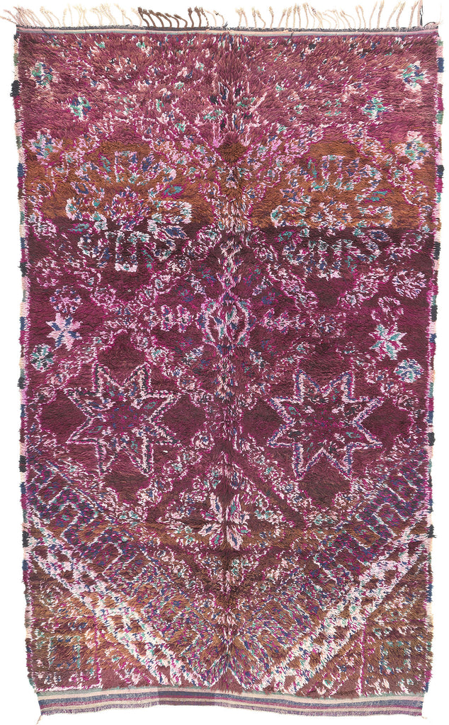 6 x 10 Vintage Purple Beni MGuild Moroccan Rug 20779