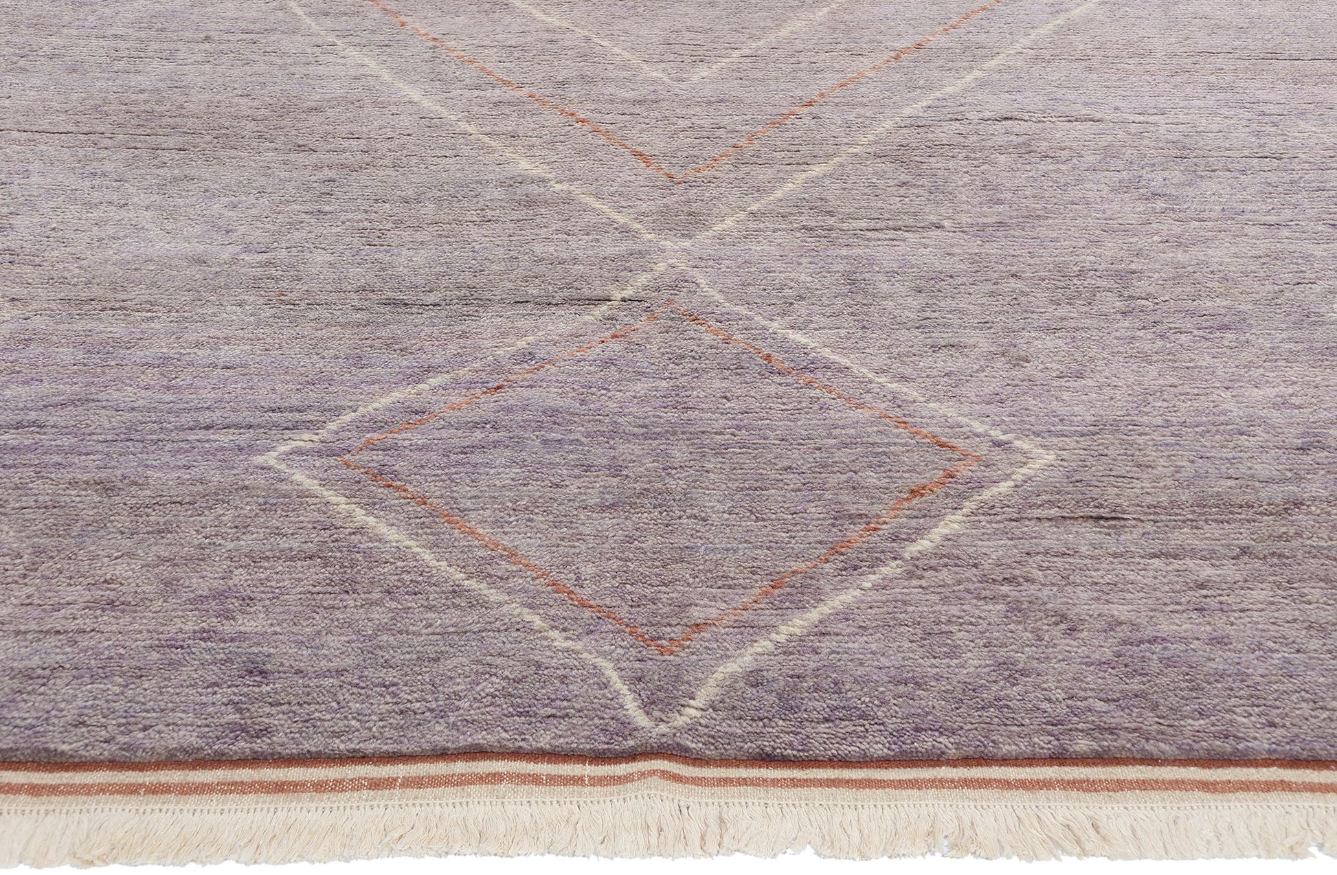 12 x 12 Modern Tribal Purple Square Moroccan Rug 31300