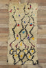 3 x 6 Vintage Boucherouite Moroccan Rug 21594