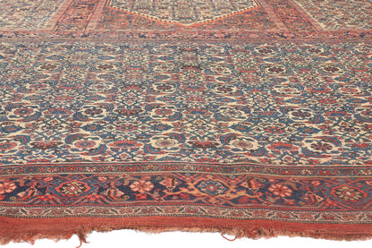 11 x 18 Antique Persian Bijar Triclinium Rug 78659