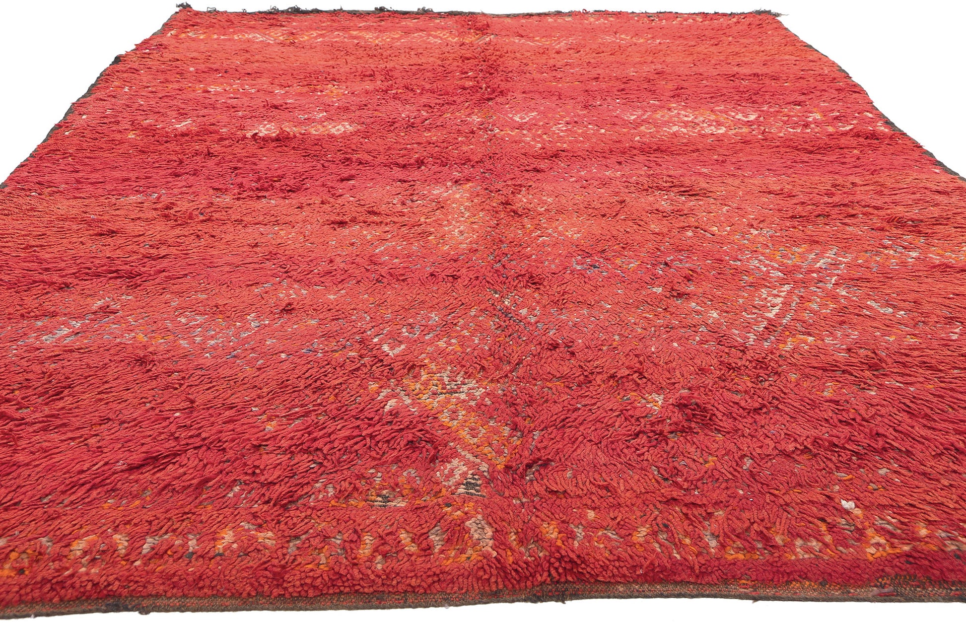 6 x 10 Vintage Red Beni MGuild Moroccan Rug 20604