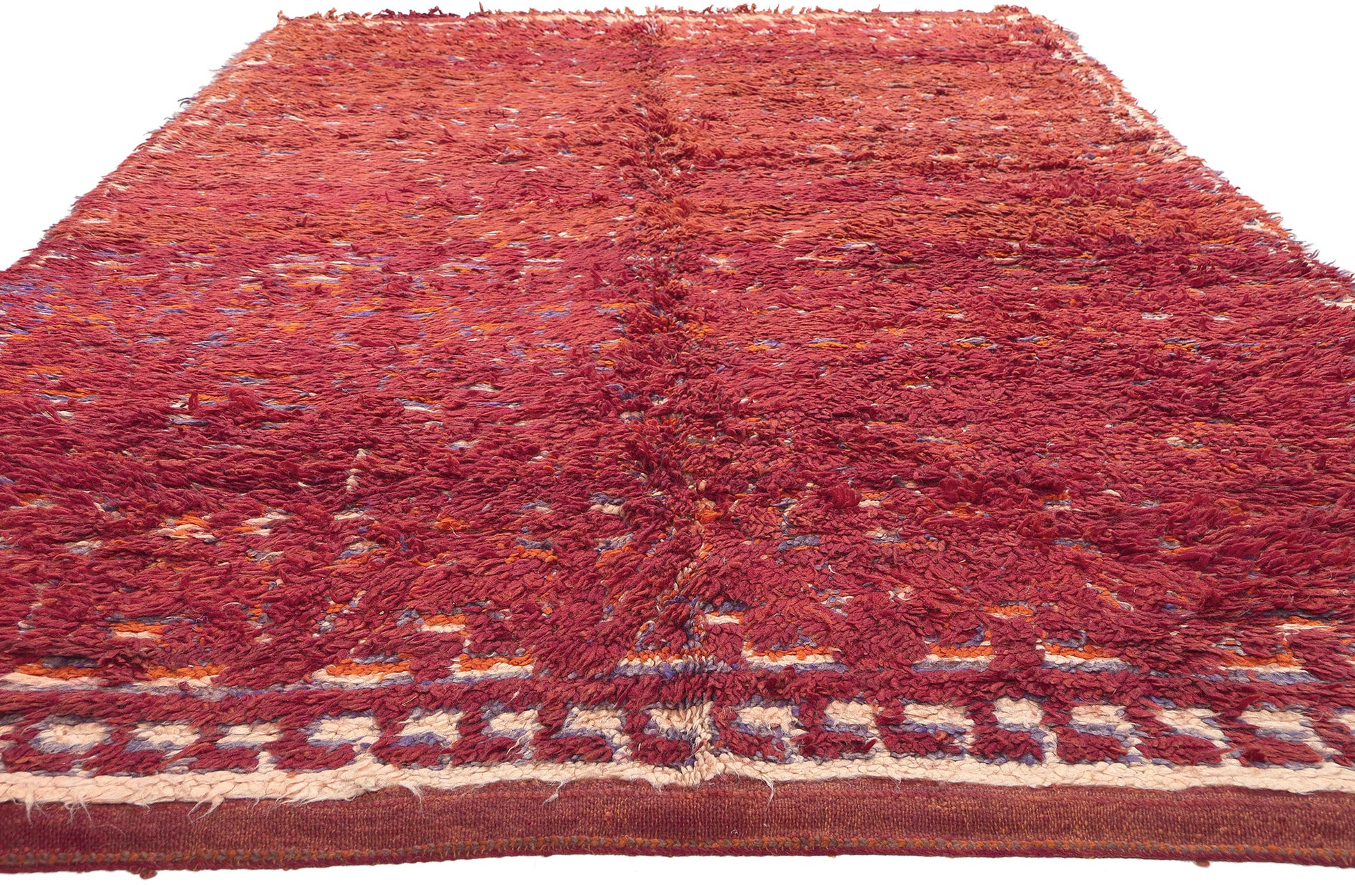 6 x 10 Vintage Red Beni MGuild Moroccan Rug 20617