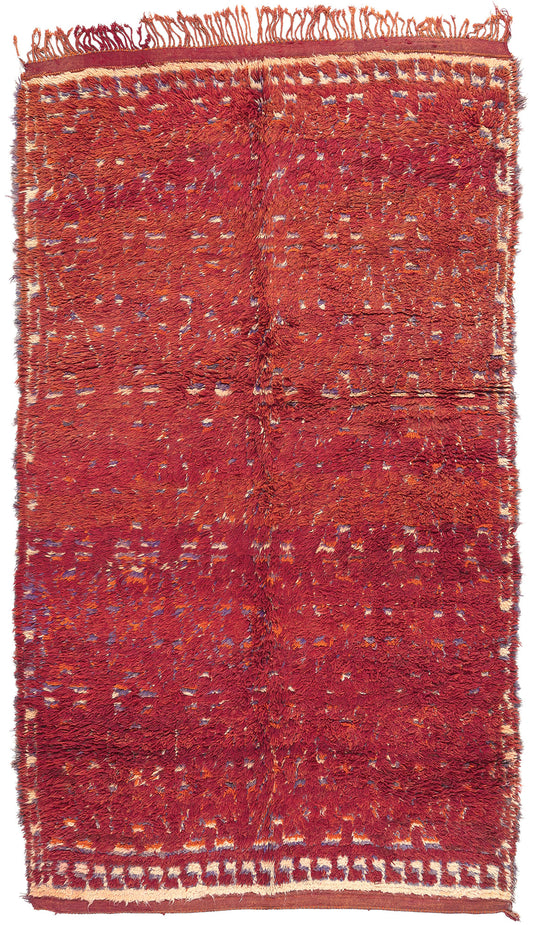 6 x 10 Vintage Red Beni MGuild Moroccan Rug 20617