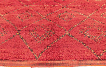 6 x 8 Vintage Red Beni MGuild Moroccan Rug 20890