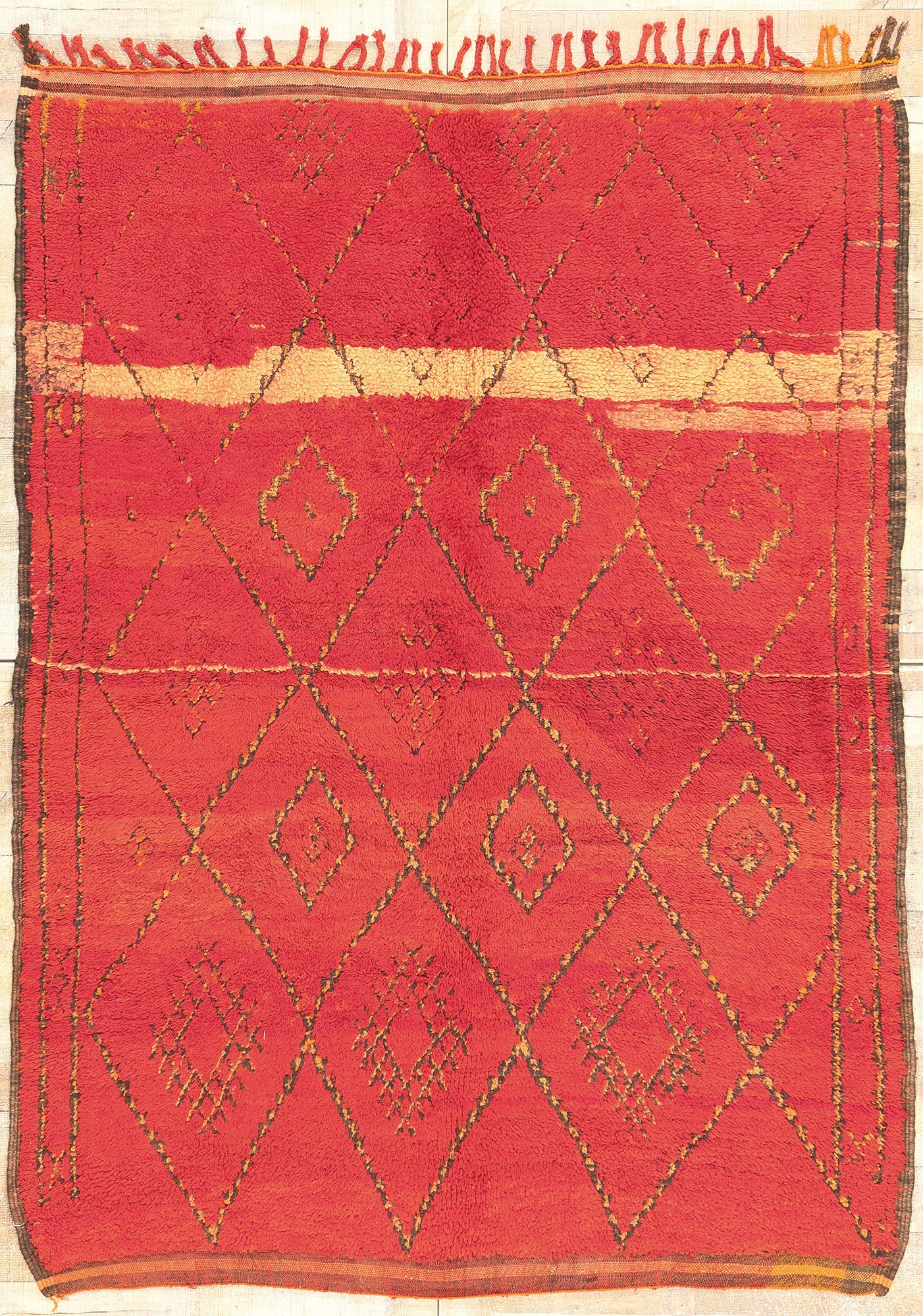 6 x 8 Vintage Red Beni MGuild Moroccan Rug 20890