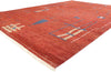 10 x 14 Red Abstract Brutalist Moroccan Rug 31279