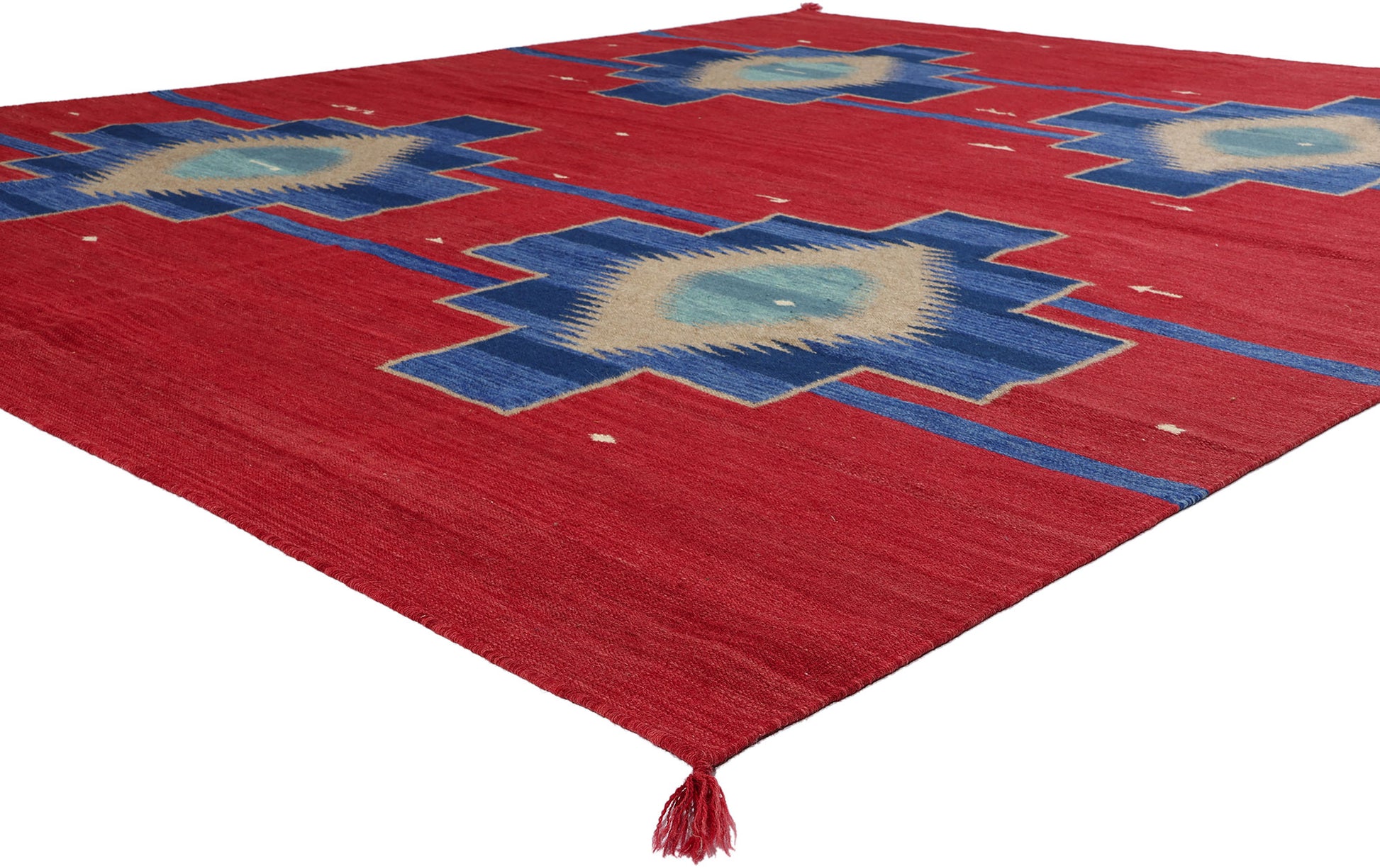 8 x 10 Southwest Modern Red Navajo-Style Rug 81040���
