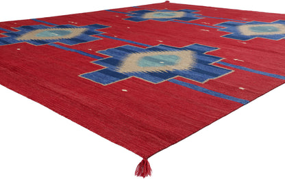8 x 10 Southwest Modern Red Navajo-Style Rug 81040���