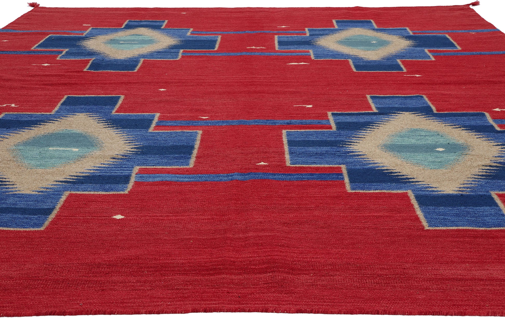8 x 10 Southwest Modern Red Navajo-Style Rug 81040���