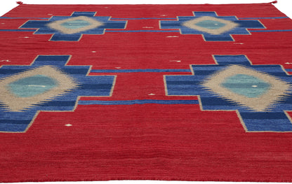 8 x 10 Southwest Modern Red Navajo-Style Rug 81040���