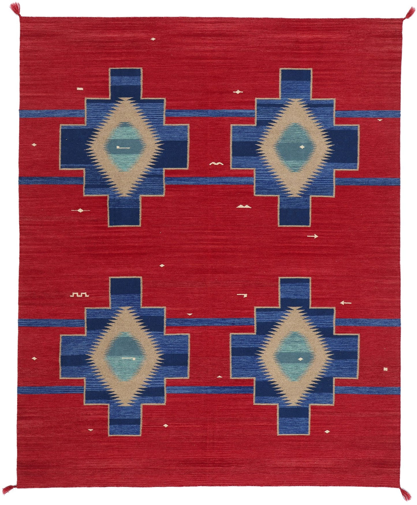 8 x 10 Southwest Modern Red Navajo-Style Rug 81040���