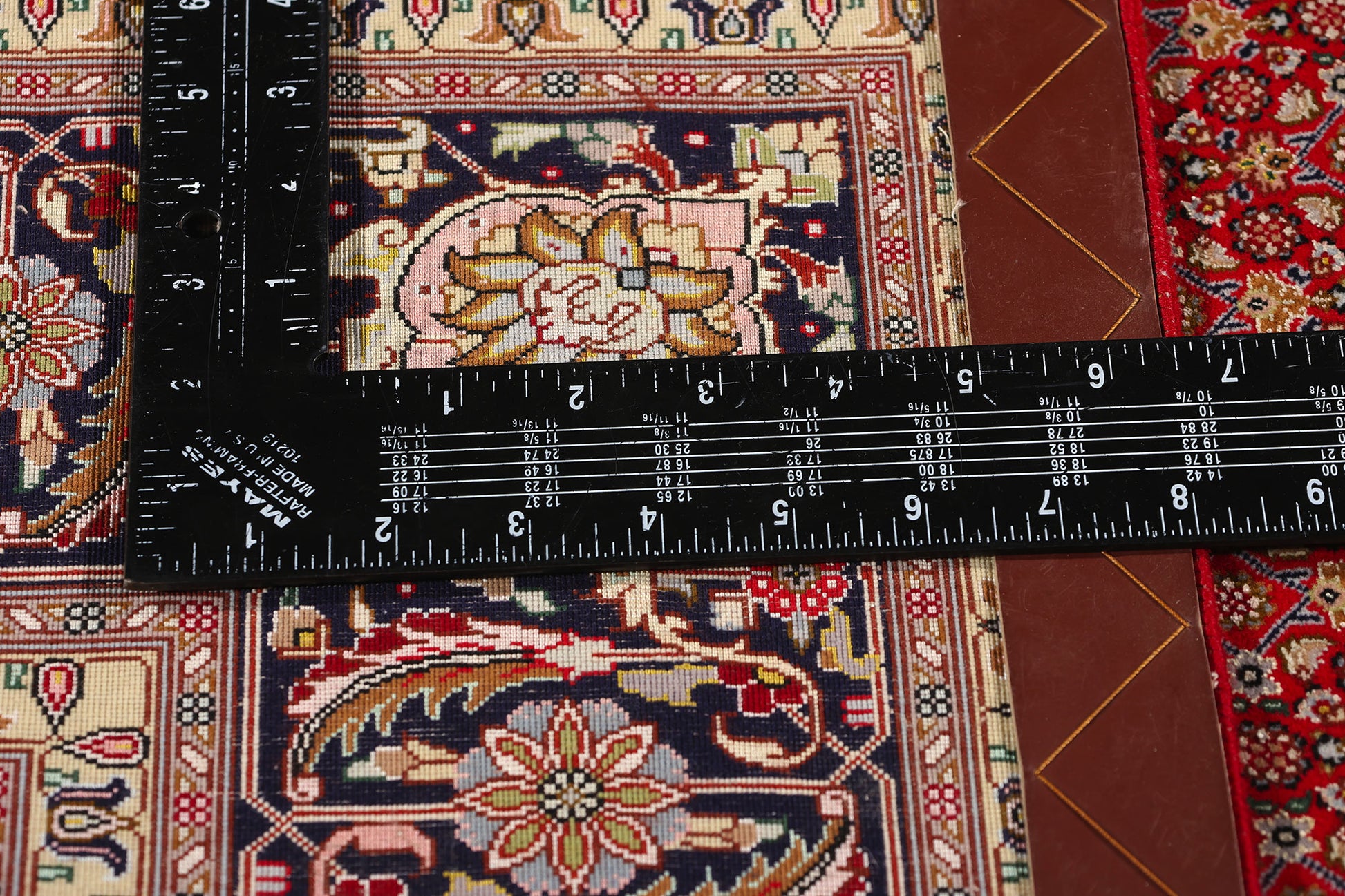 5 x 7 Vintage Persian Mahi Tabriz Rug 77001
