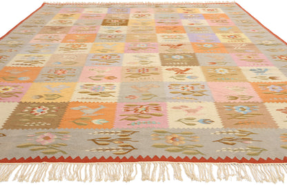 9 x 12 Vintage Oltenian Romanian Kilim Rug 78019