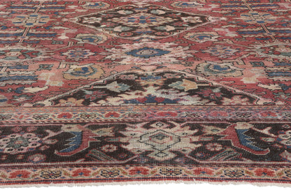 11 x 14 Antique-Worn Persian Mahal Rug 78710
