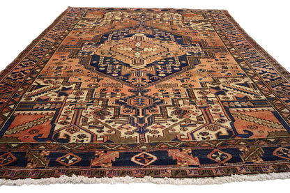 7 x 9 Vintage Persian Heriz Rug 75552