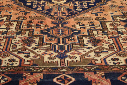 7 x 9 Vintage Persian Heriz Rug 75552