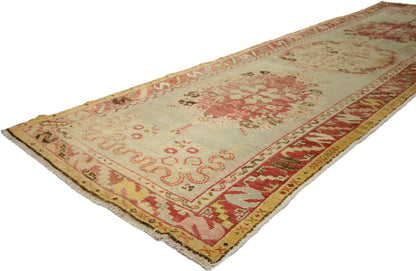3 x 11 Vintage Turkish Oushak Runner 50361