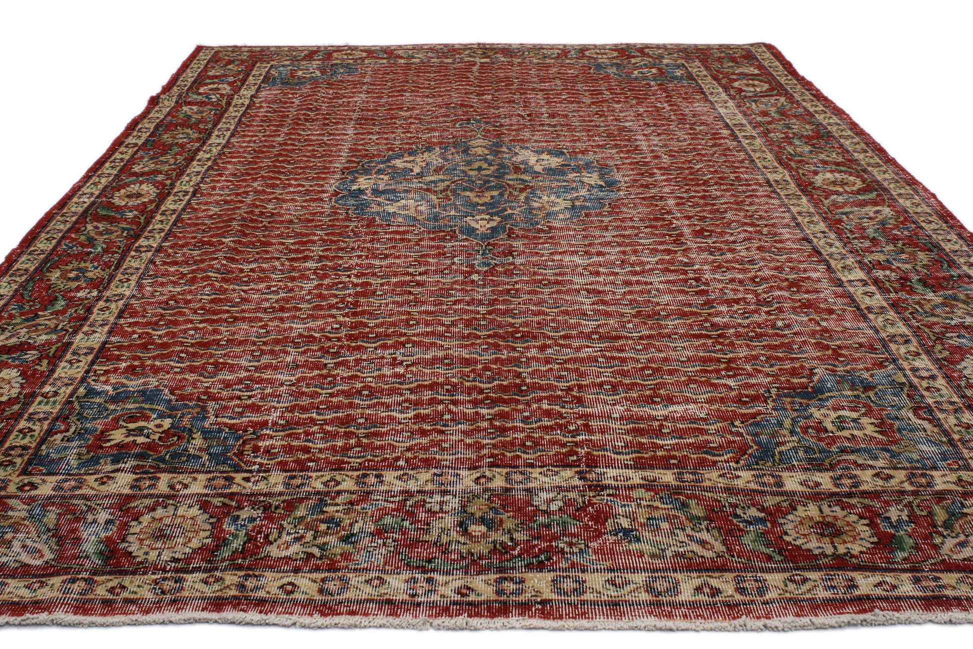 7 x 10 Vintage Turkish Sivas Rug 51538