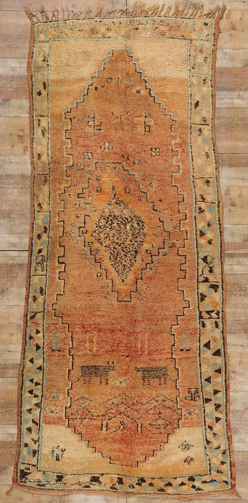 5 x 11 Vintage Boujad Moroccan Rug 21774