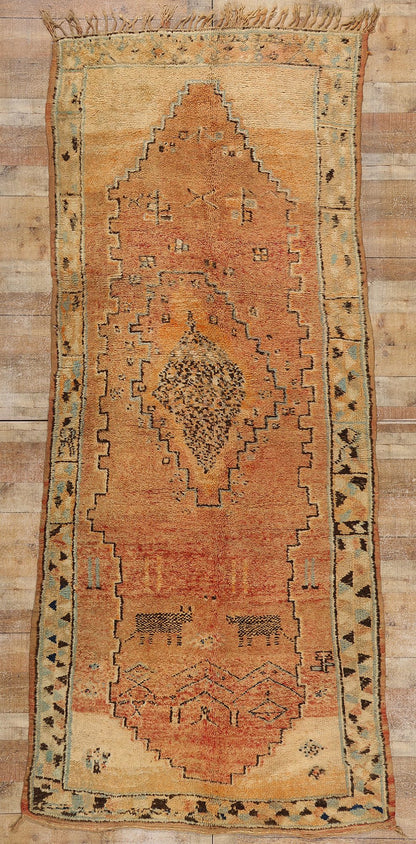 5 x 11 Vintage Boujad Moroccan Rug 21774