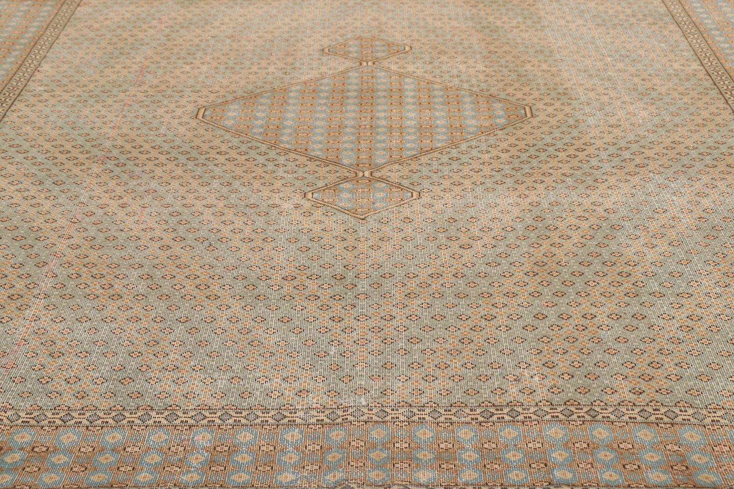 7 x 10 Vintage-Worn Persian Kerman Rug 53759